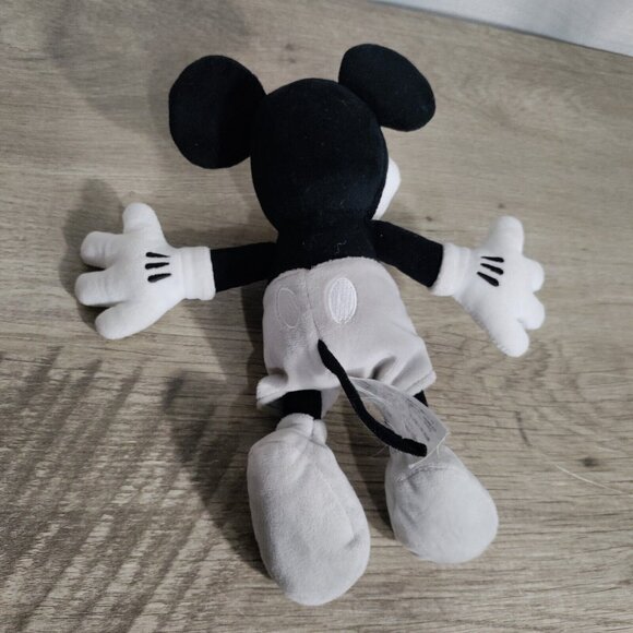 Black, Grey White Mickey Mouse  Stuffed Plush Doll - Picture 3 of 6